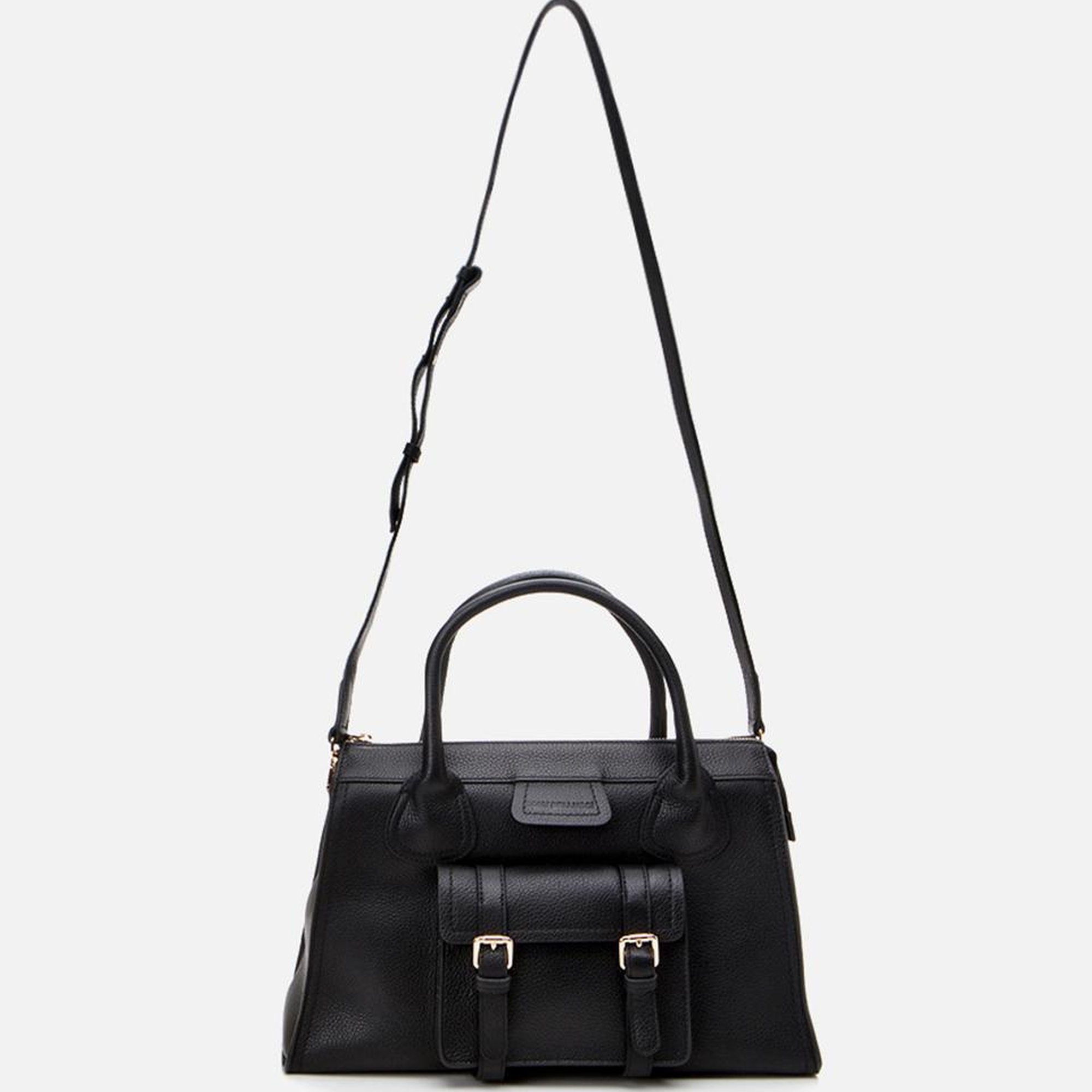 Kadın Deri Siyah Omuz Çantası