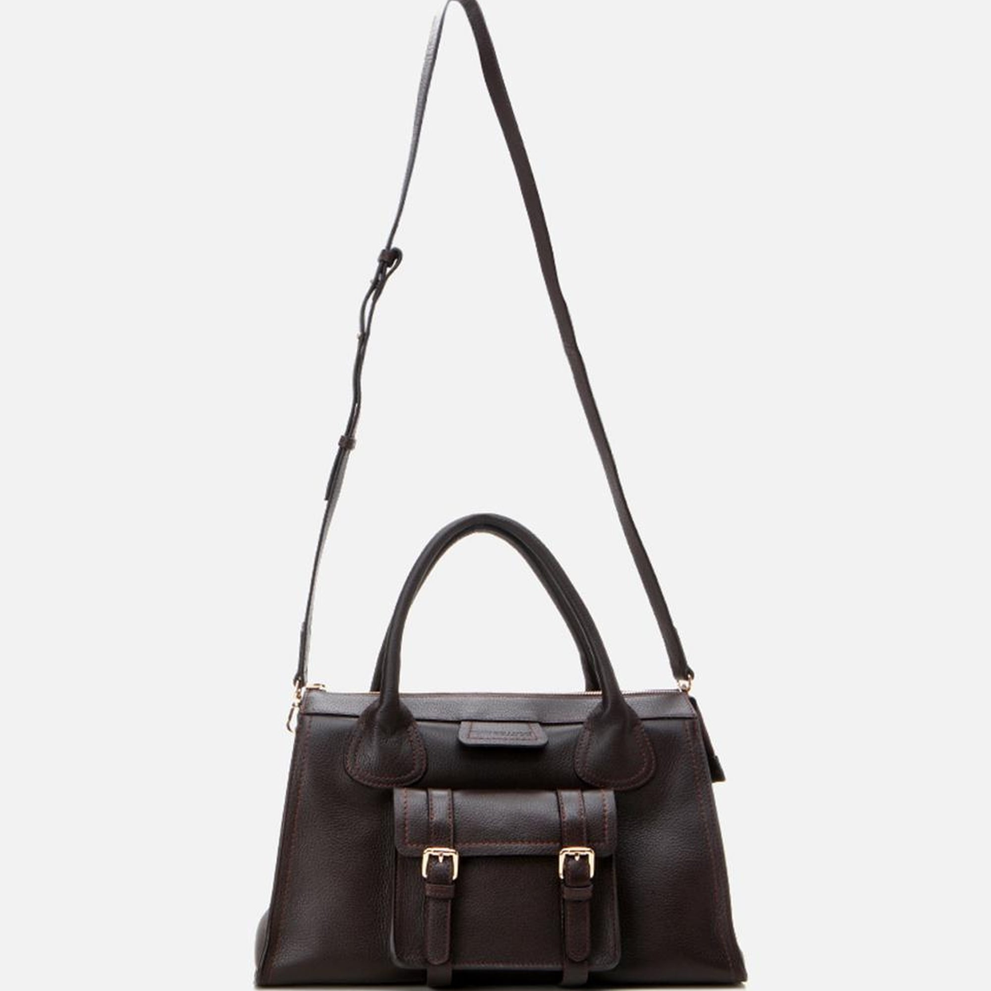 Kadın Deri Kahverengi Omuz Çantası