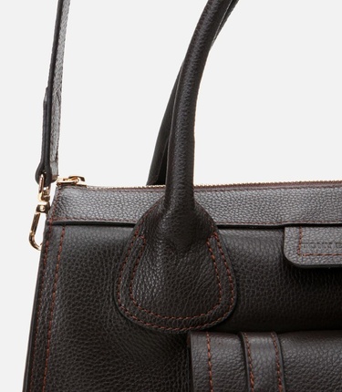  Kadın Deri Kahverengi Omuz Çantası