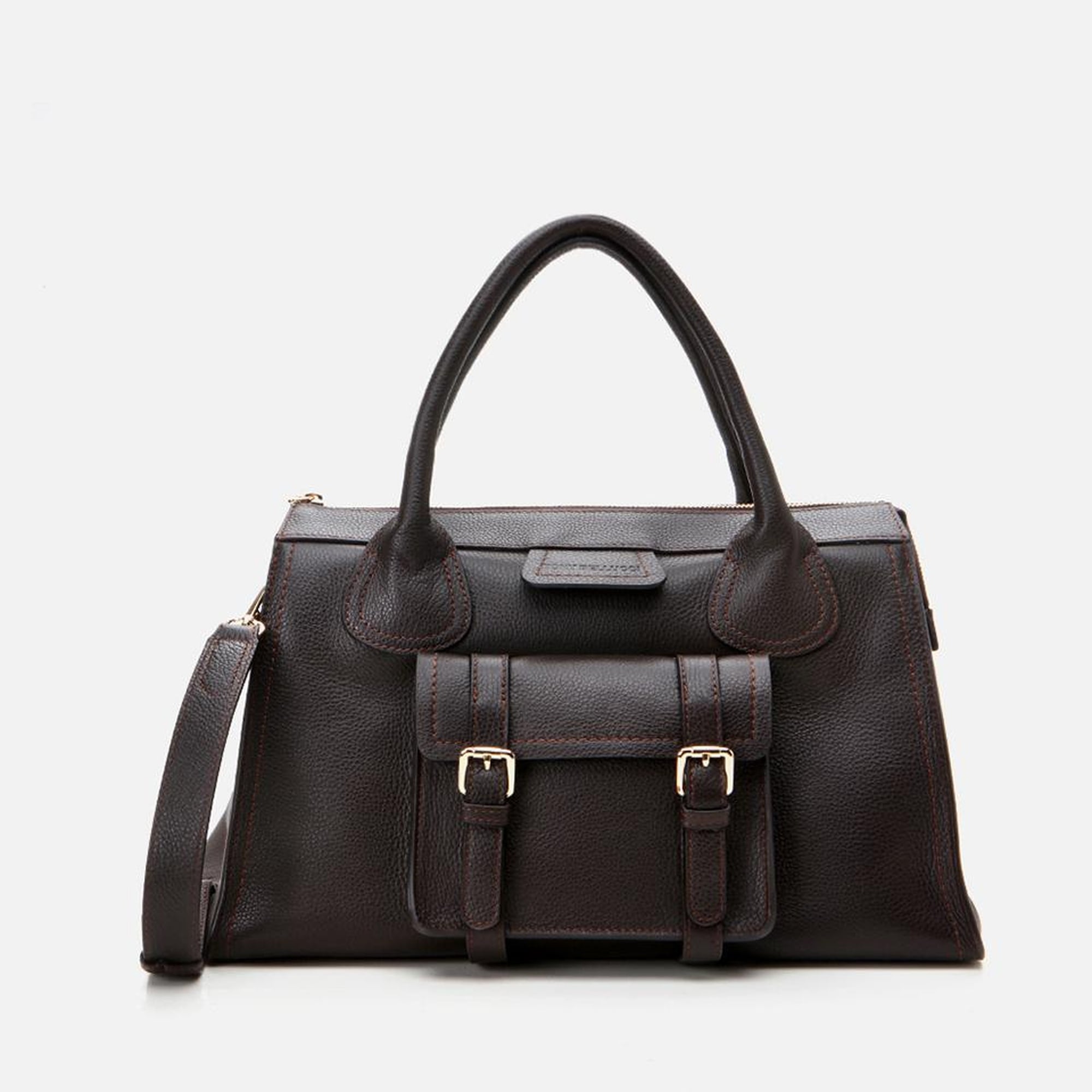 Kadın Deri Kahverengi Omuz Çantası