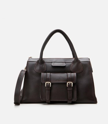  Kadın Deri Kahverengi Omuz Çantası