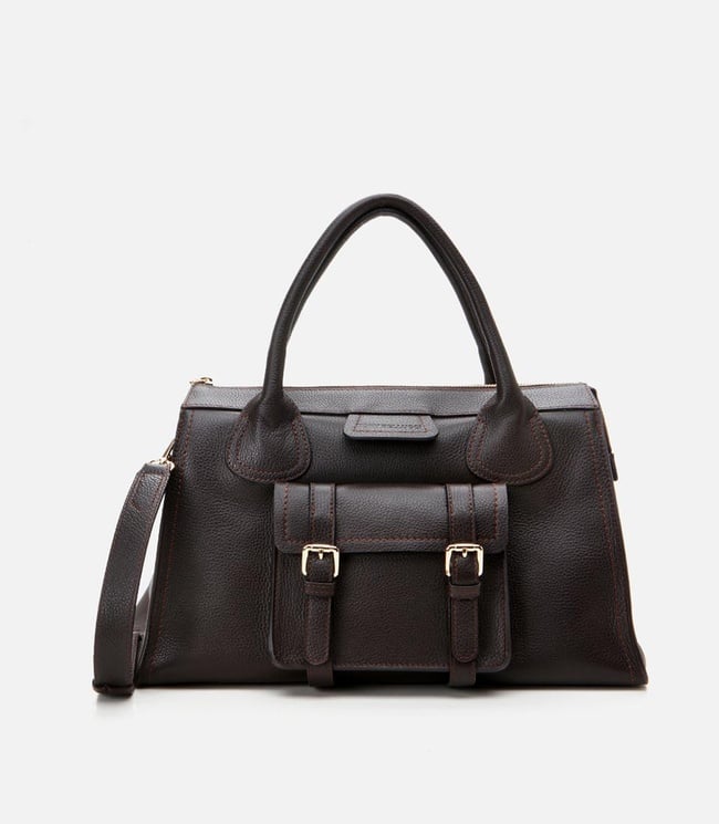  Kadın Deri Kahverengi Omuz Çantası