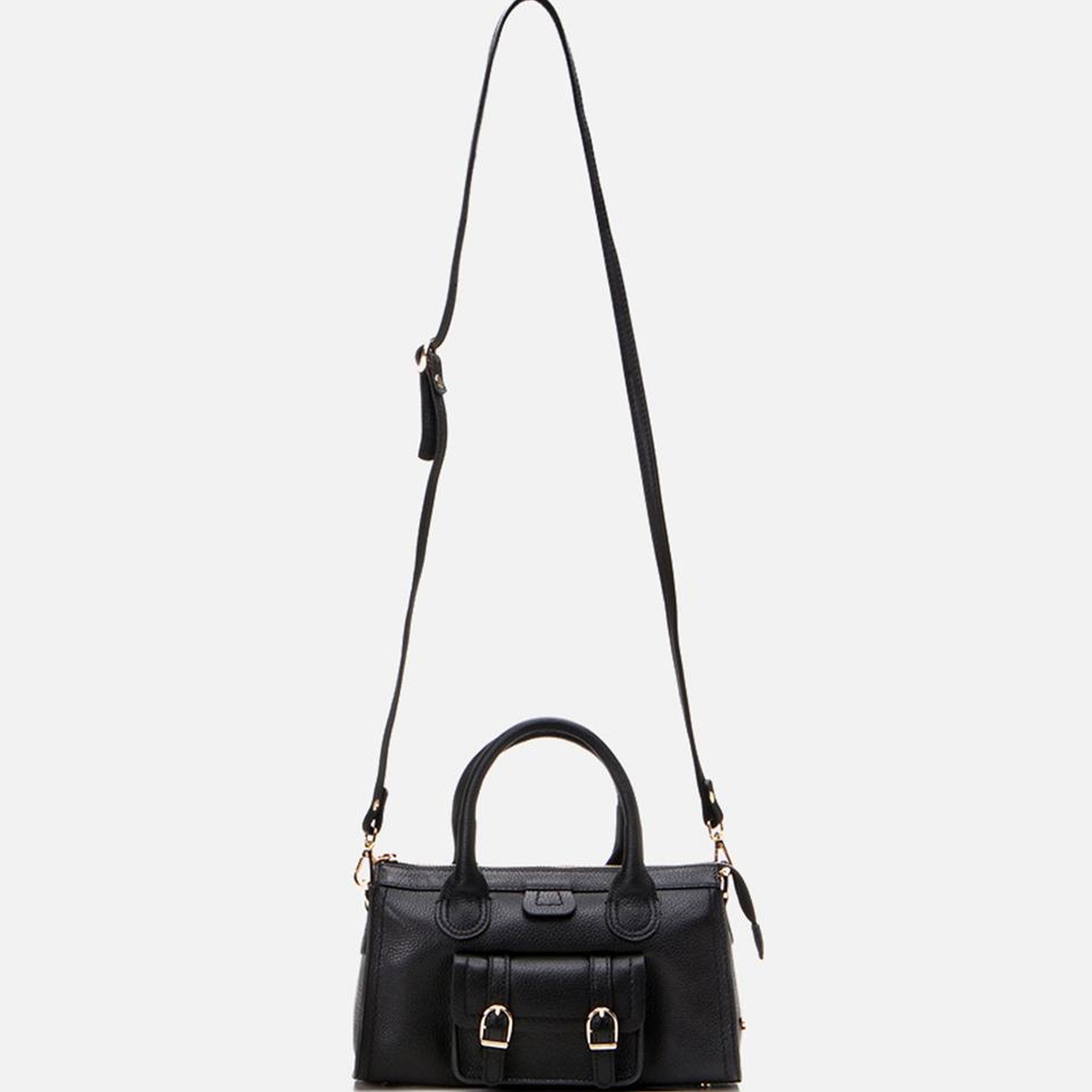 Kadın Deri Siyah Omuz Çantası