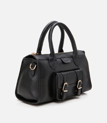  Kadın Deri Siyah Omuz Çantası