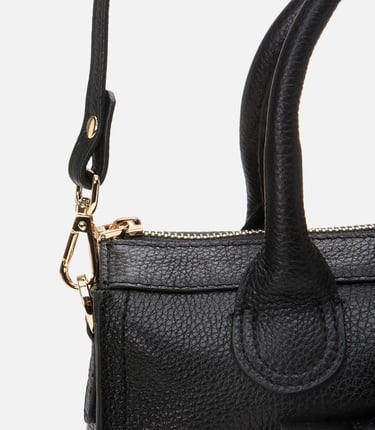  Kadın Deri Siyah Omuz Çantası