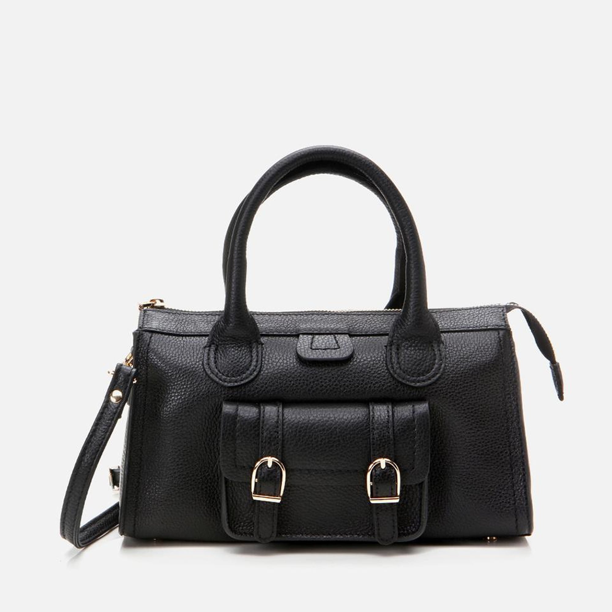 Kadın Deri Siyah Omuz Çantası