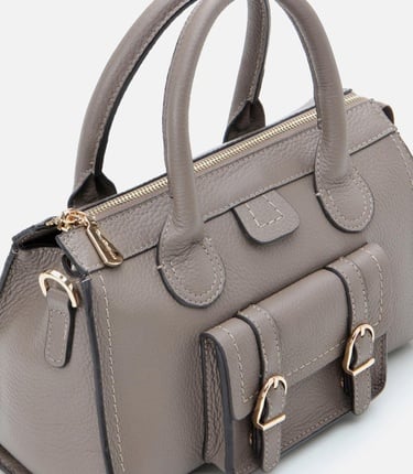  Kadın Deri Vizon Omuz Çantası