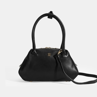  Afsoon Siyah Kadın Deri Omuz Çantası