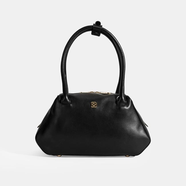  Afsoon Siyah Kadın Deri Omuz Çantası