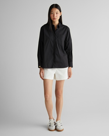  GANT Kadın Siyah Klasik Yaka Gömlek