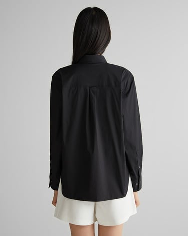  GANT Kadın Siyah Klasik Yaka Gömlek