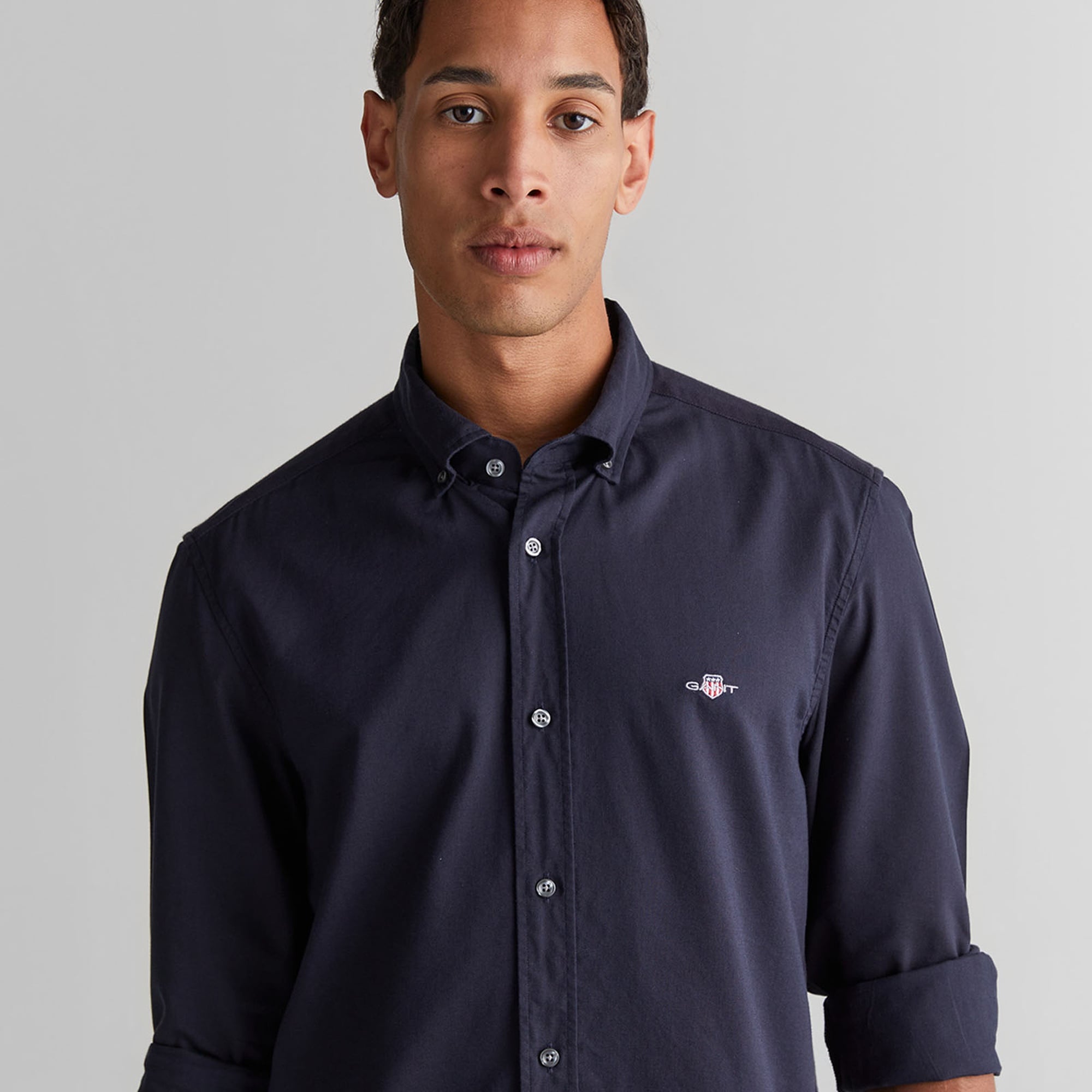 GANT Erkek Mavi Düğmeli Yaka Gömlek