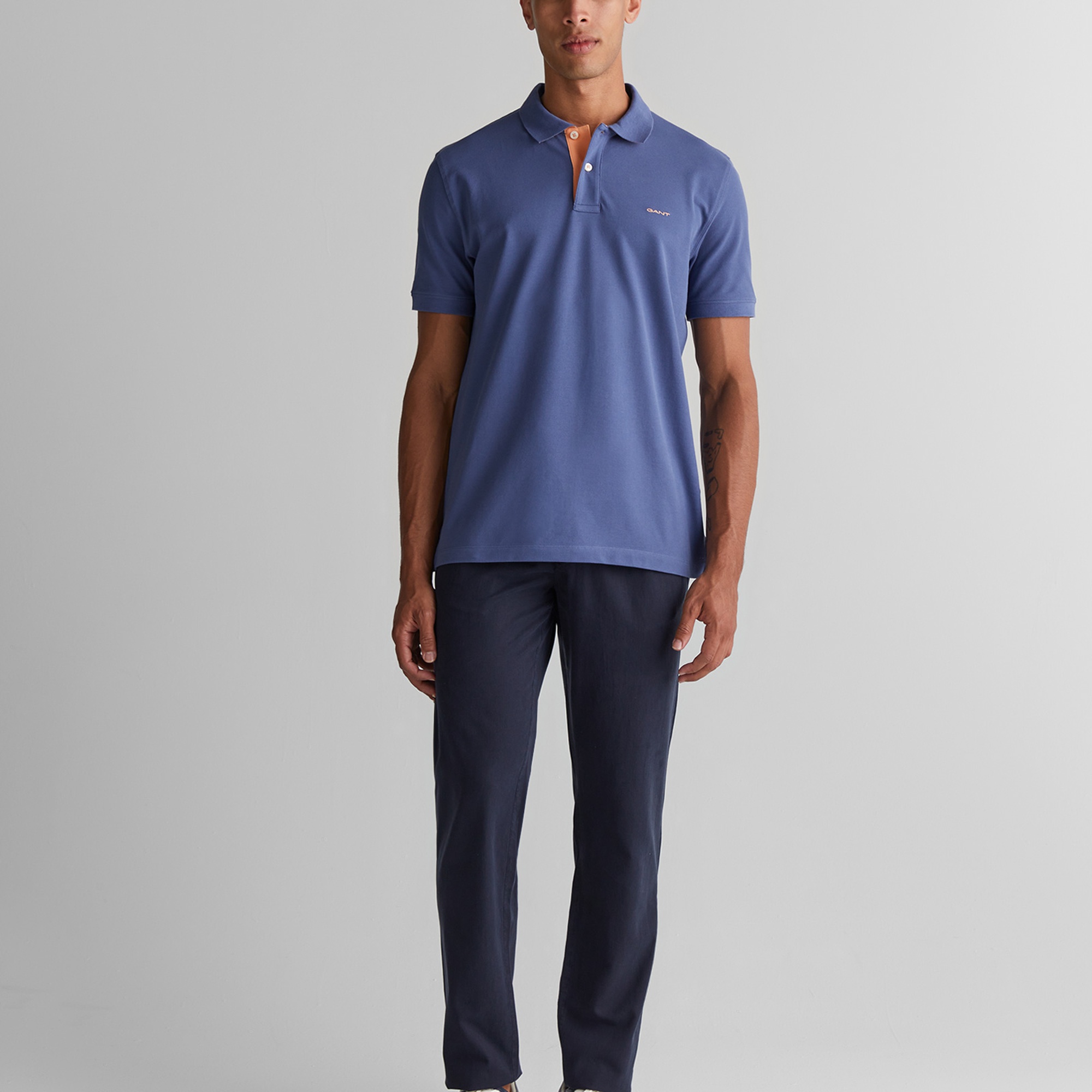 GANT Erkek Lacivert Regular Fit Polo