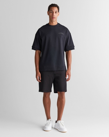  GANT Erkek Siyah Regular Fit Logolu Şort