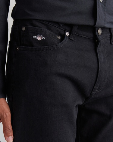  GANT Erkek Siyah Regular Fit Pantolon