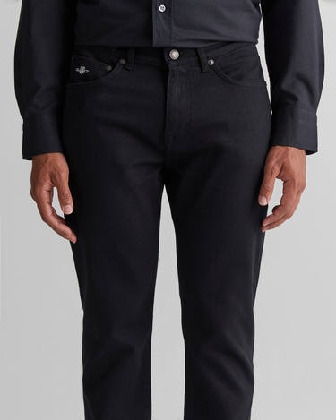  GANT Erkek Siyah Regular Fit Pantolon