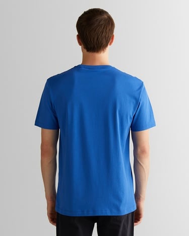  GANT Erkek Mavi Regular Fit Bisiklet Yaka Logolu T-Shirt