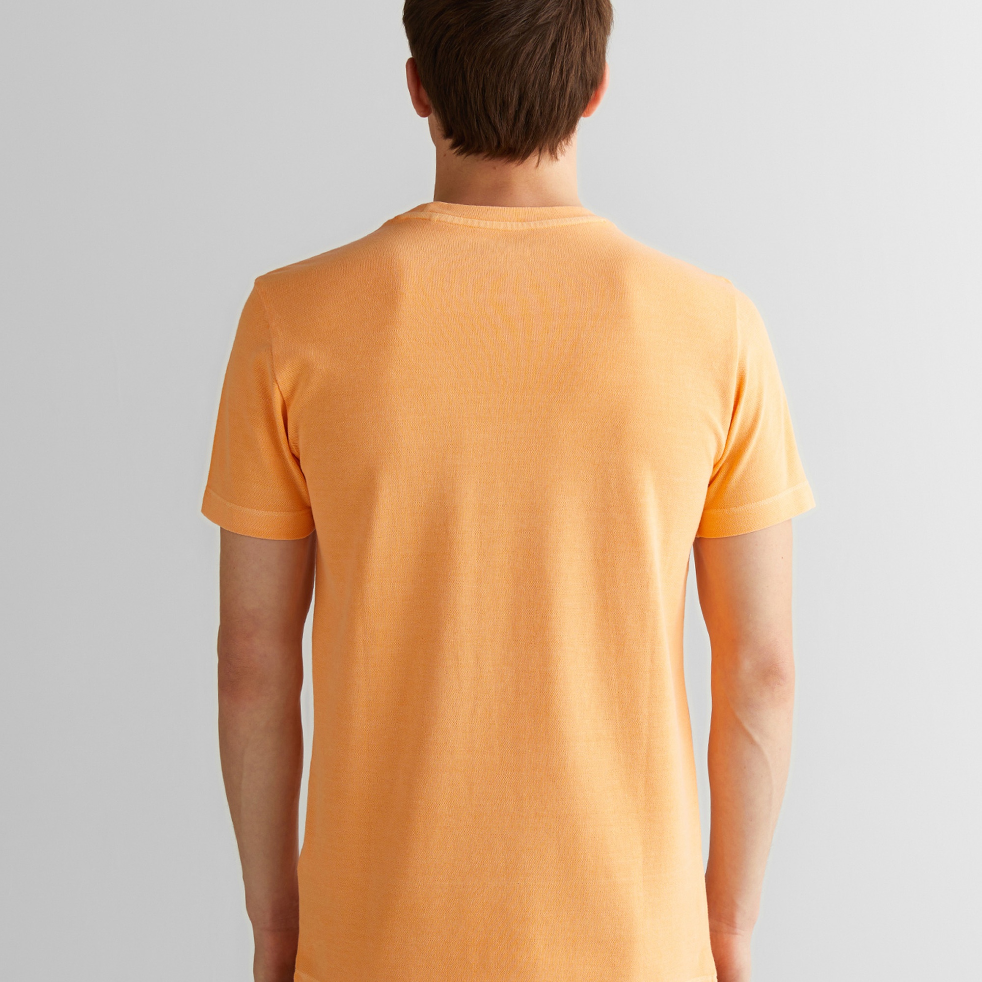 GANT Erkek Turuncu Slim Fit Bisiklet Yaka T-Shirt