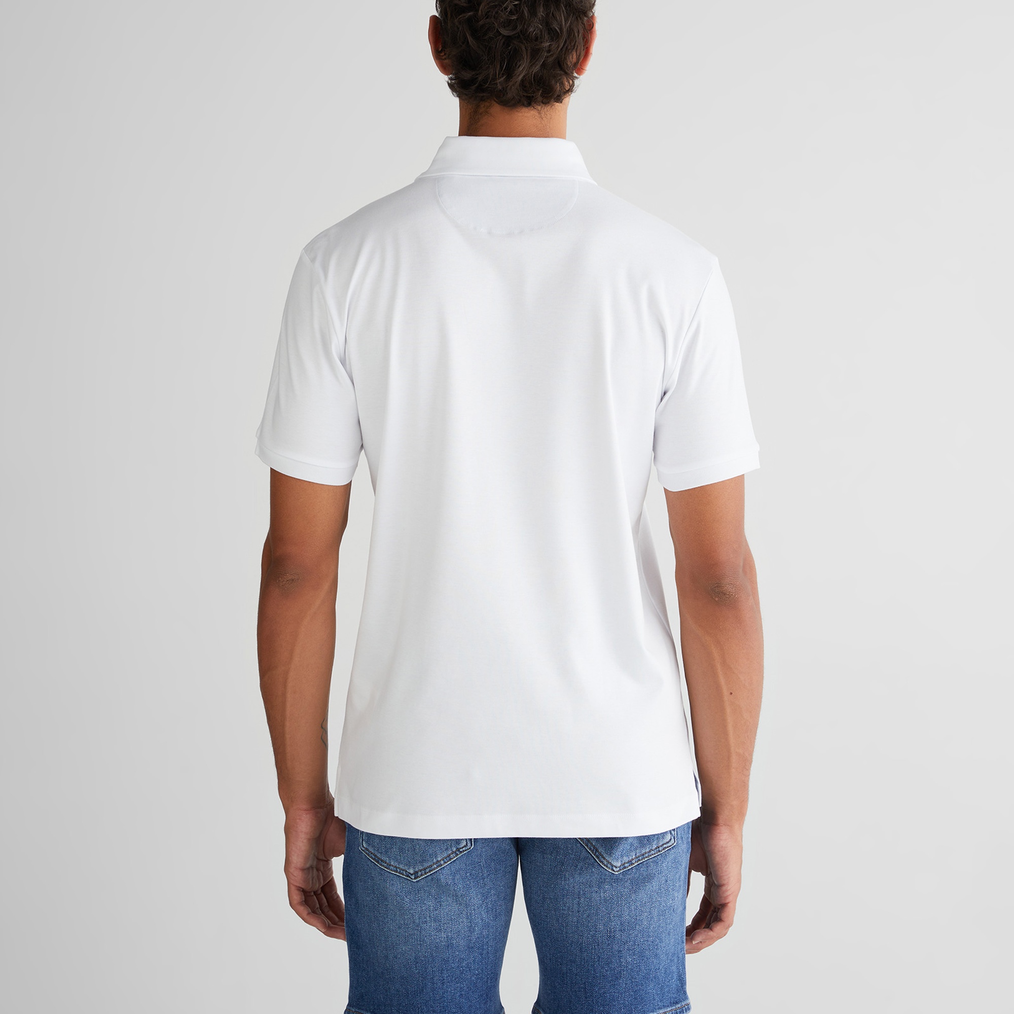 GANT Erkek Beyaz Slim Fit Polo