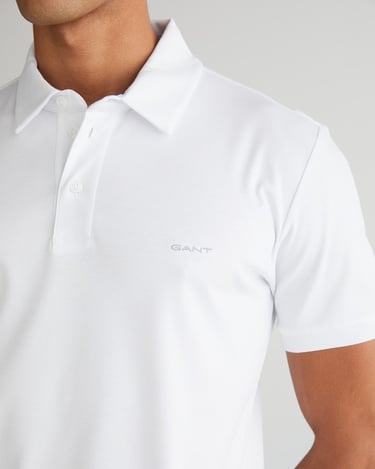  GANT Erkek Beyaz Slim Fit Polo