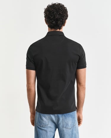  GANT Erkek Siyah Slim Fit Polo