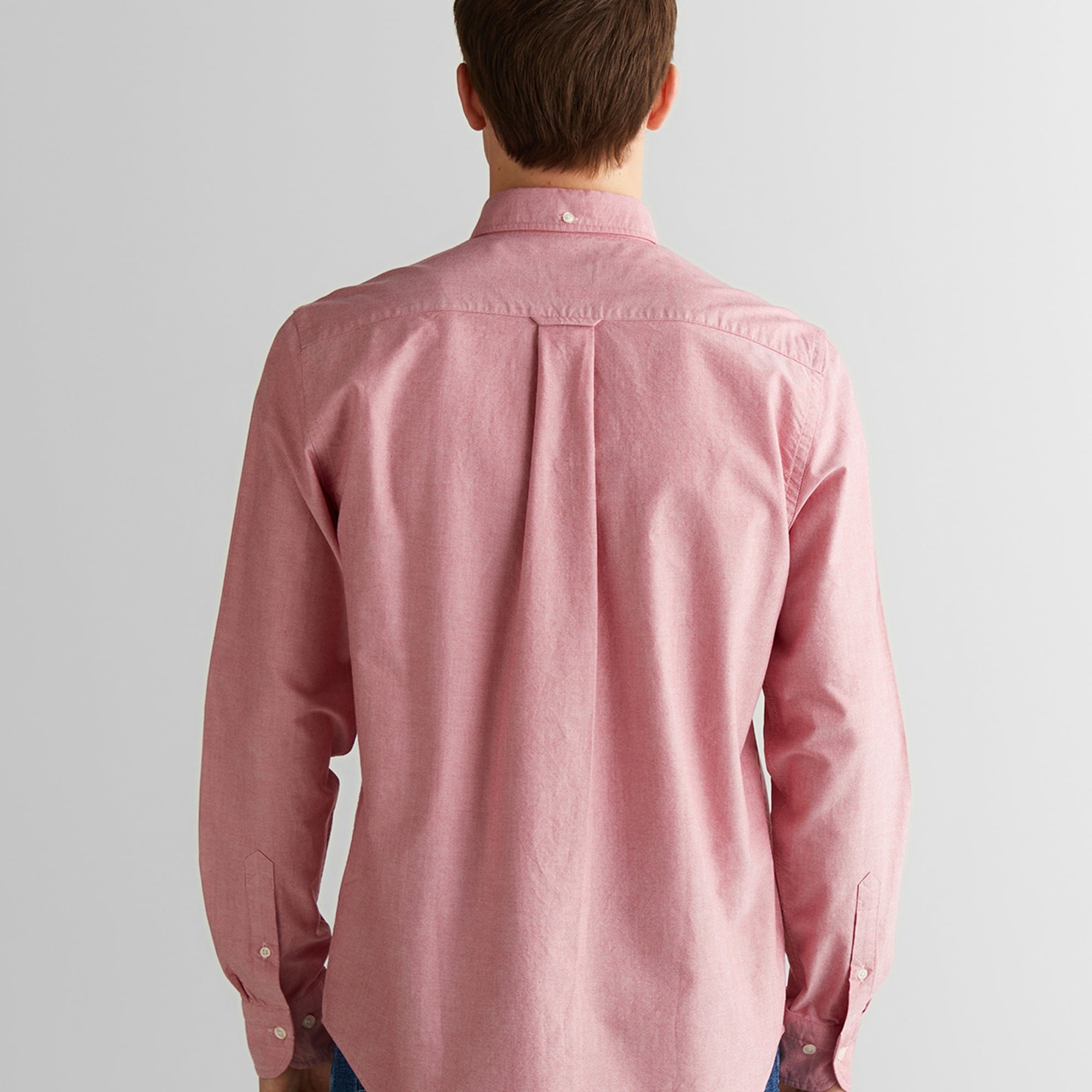 GANT Erkek Kırmızı Regular Fit Düğmeli Yaka Gömlek