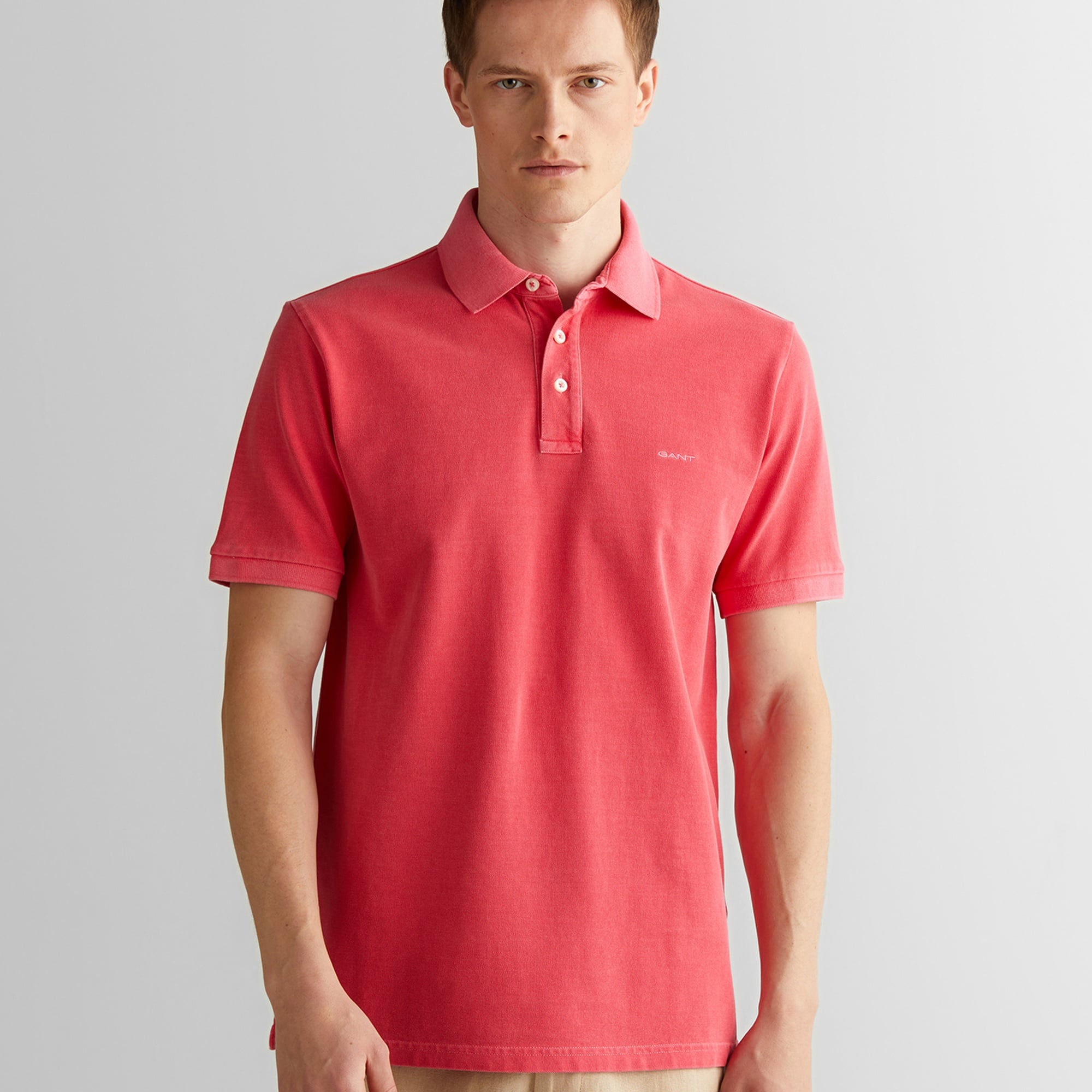 GANT Erkek Kırmızı Regular Fit Polo