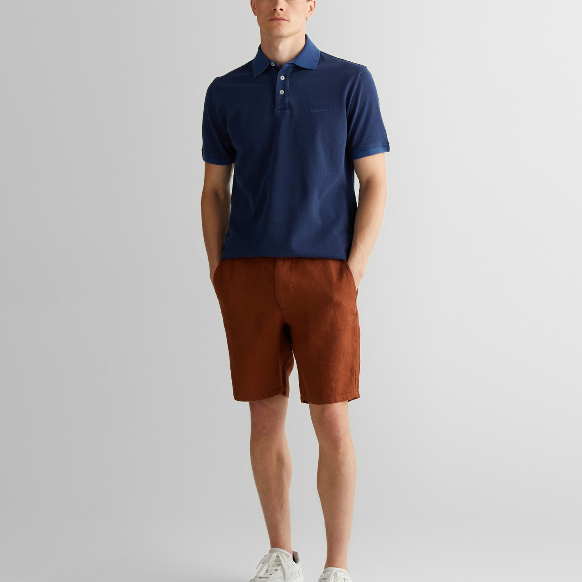 GANT Erkek Lacivert Regular Fit Polo