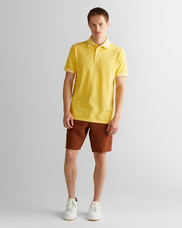  GANT Erkek Sarı Regular Fit Polo