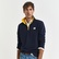 GANT Erkek Lacivert Regular Fit Yarım Fermuarlı Logolu Sweatshirt