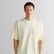 GANT Erkek Krem Relaxed Fit Bisiklet Yaka Logolu T-Shirt