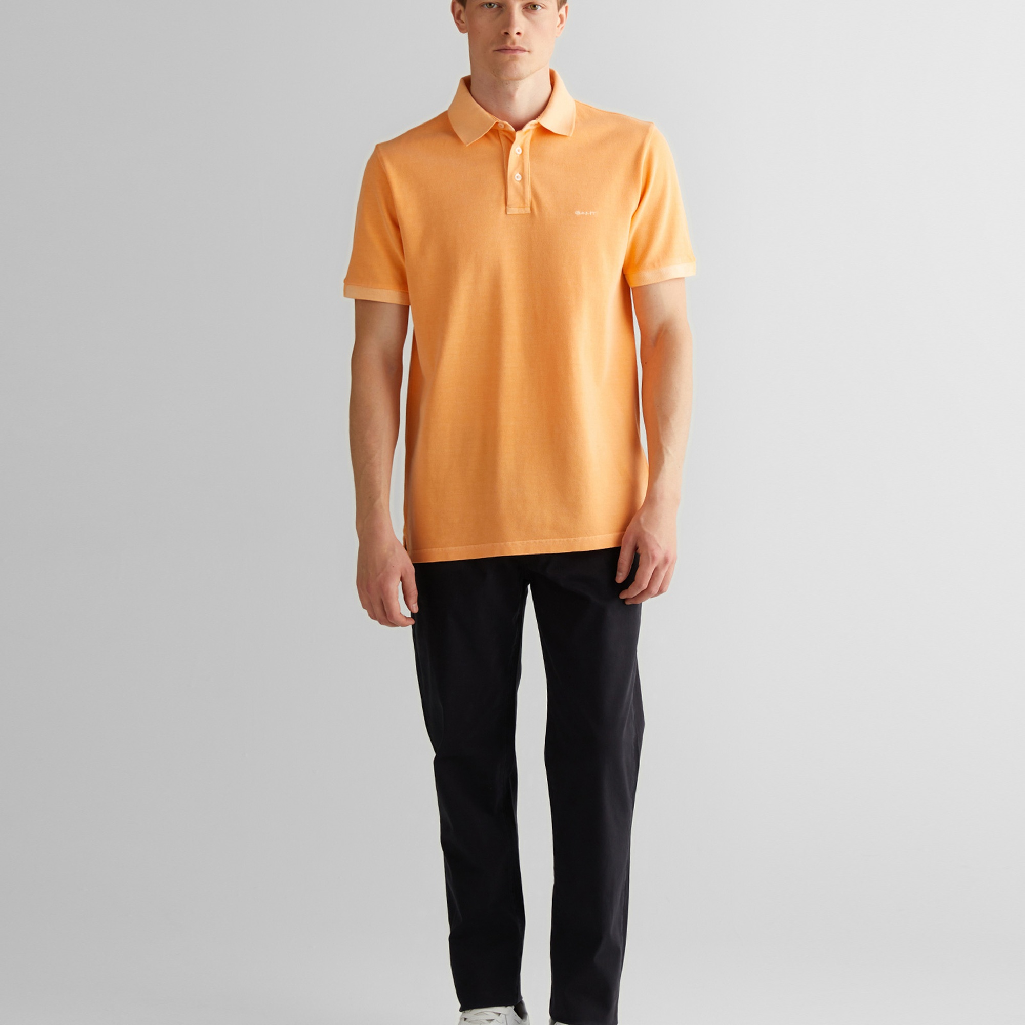 GANT Erkek Turuncu Regular Fit Polo