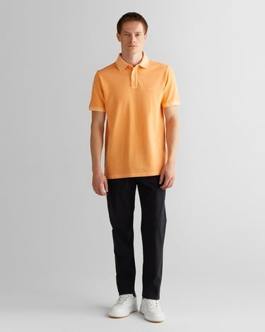  GANT Erkek Turuncu Regular Fit Polo