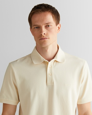  GANT Erkek Krem Regular Fit Polo