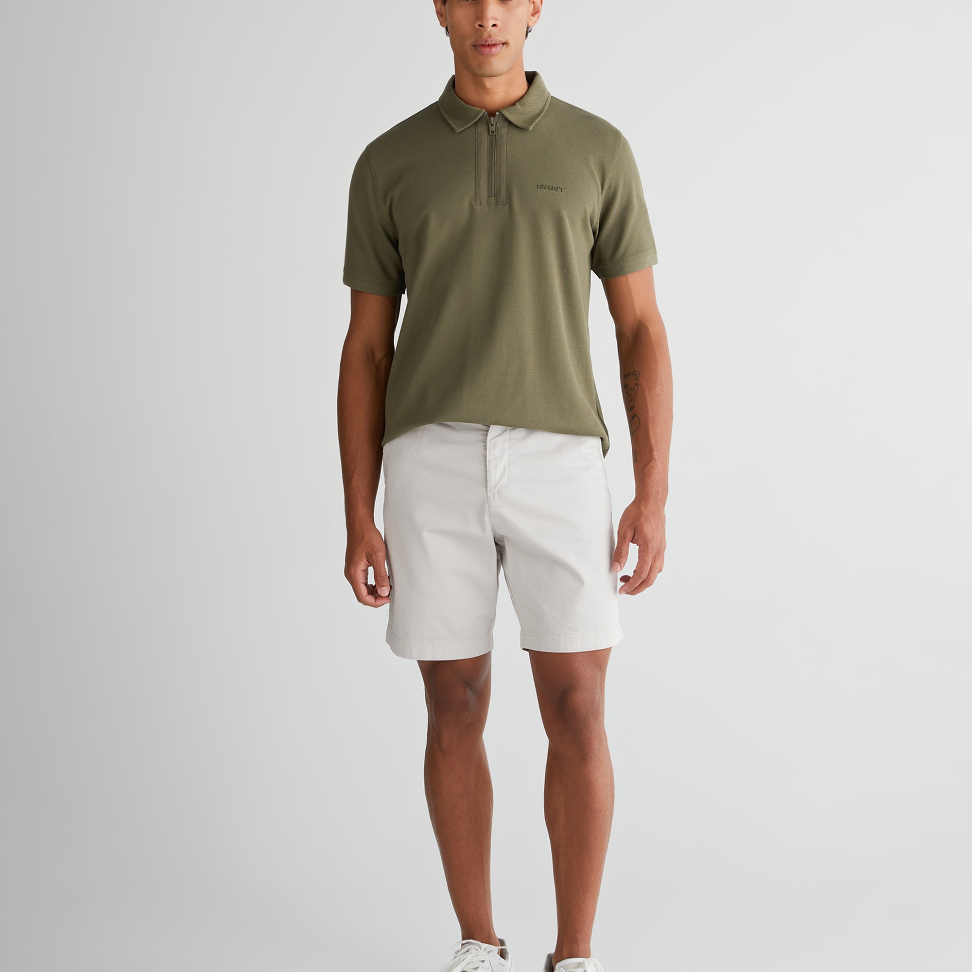 GANT Erkek Yeşil Regular Fit Logolu Polo