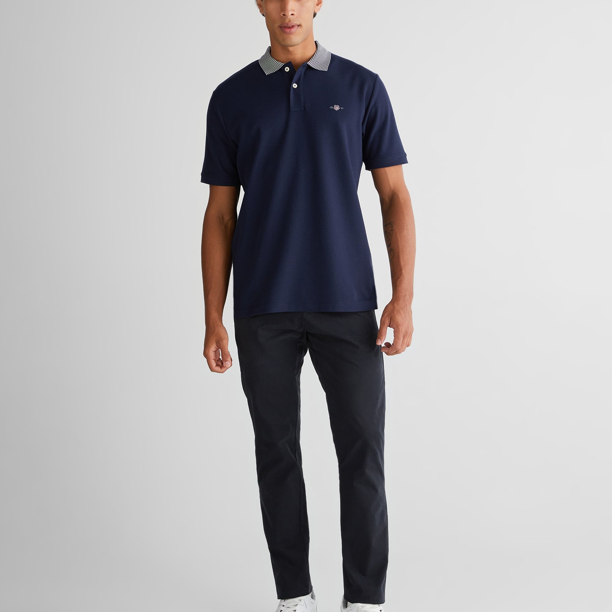 GANT Erkek Lacivert Regular Fit Polo