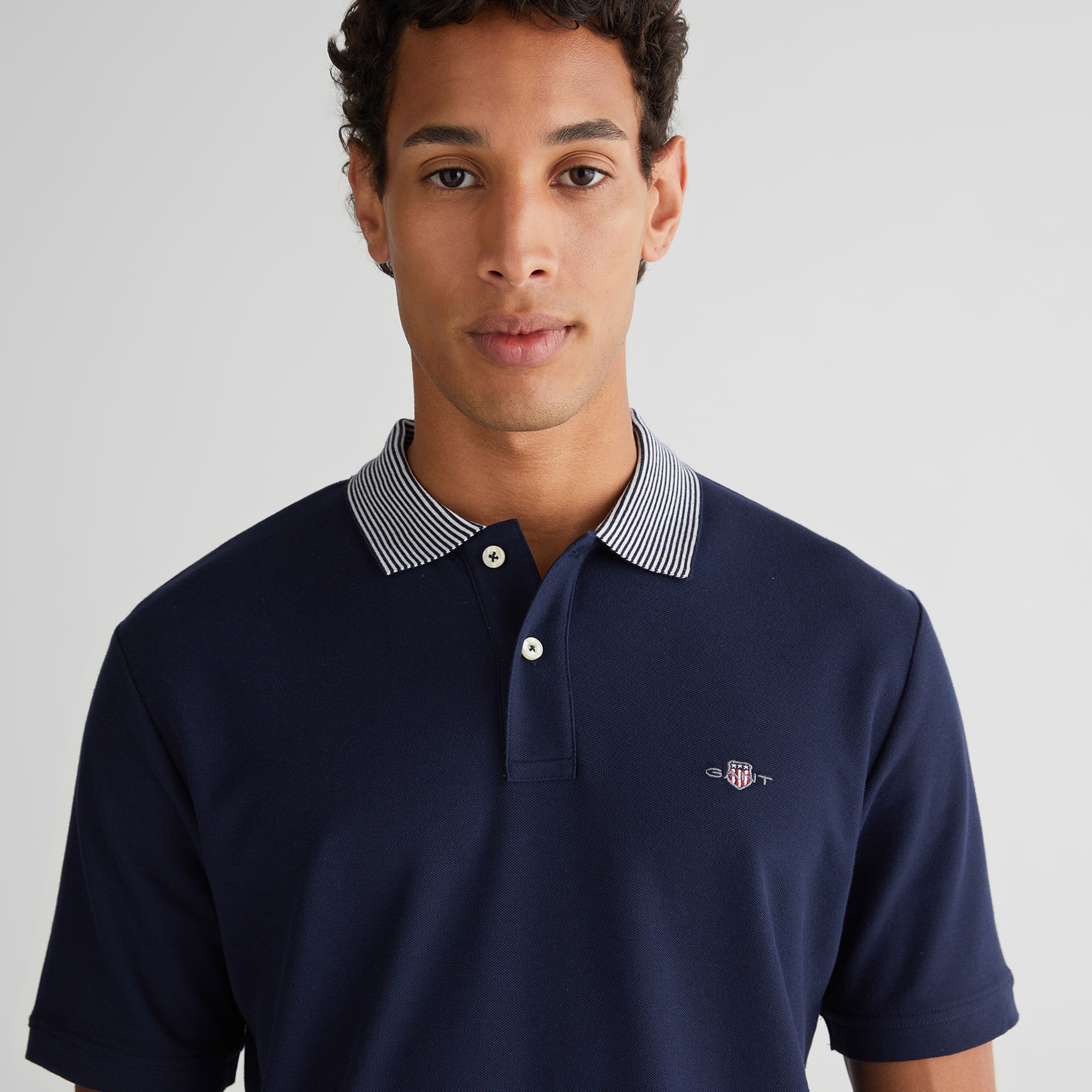 GANT Erkek Lacivert Regular Fit Polo