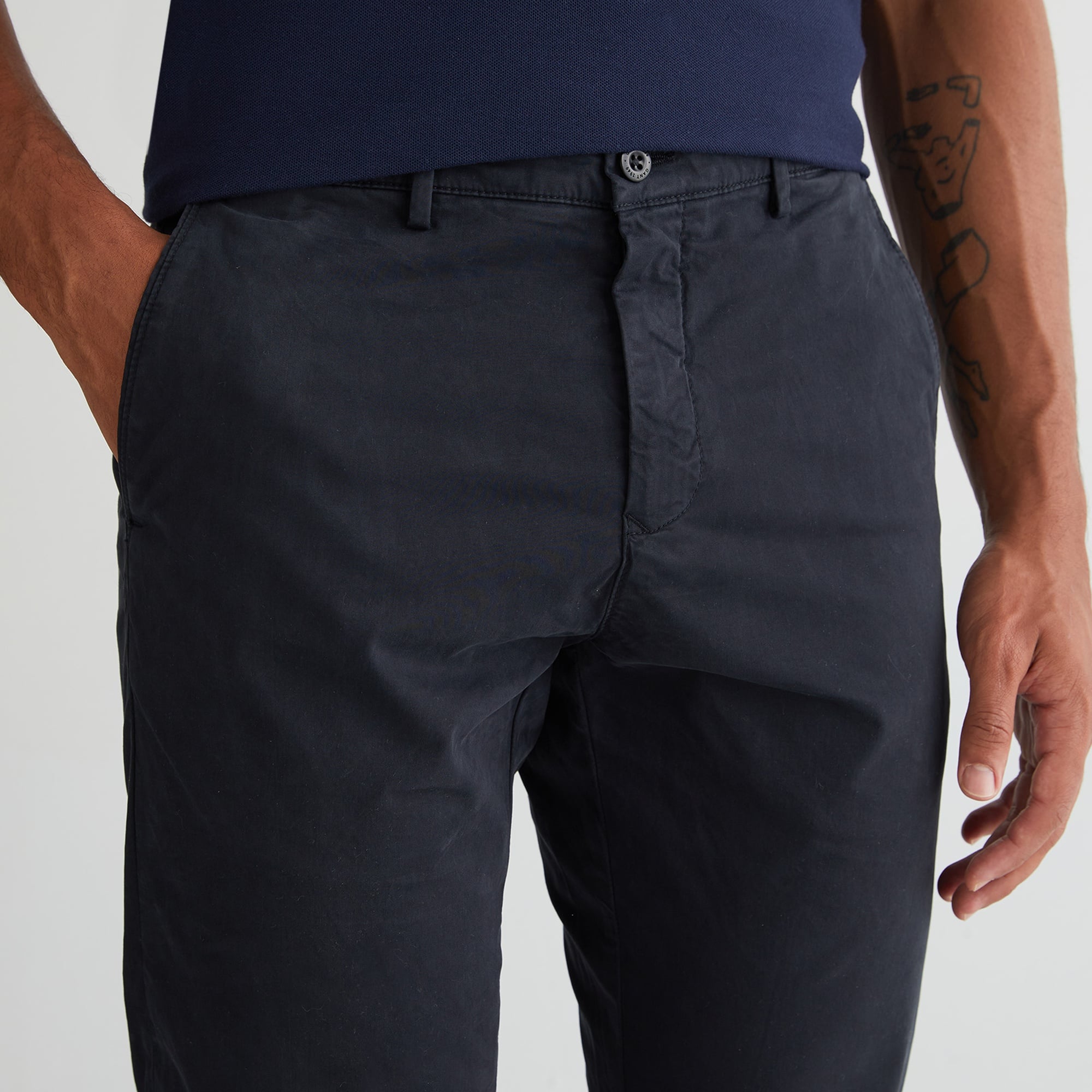 GANT Erkek Siyah Slim Fit Pantolon