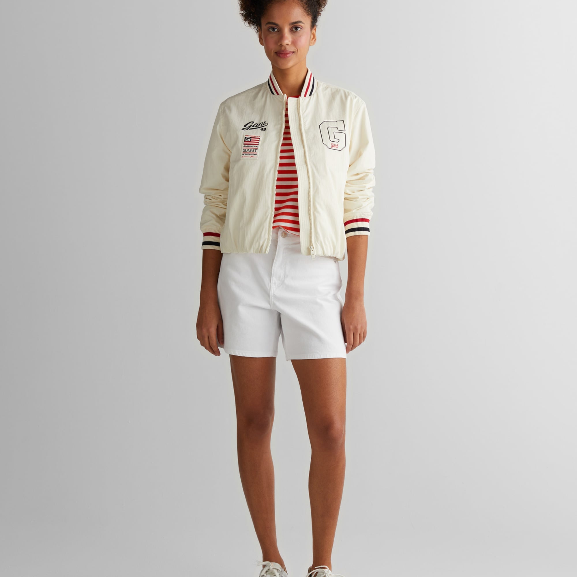 GANT Kadın Krem Hakim Yaka Logolu Ceket
