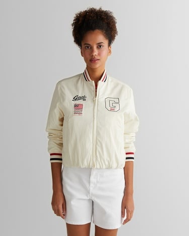  GANT Kadın Krem Hakim Yaka Logolu Ceket