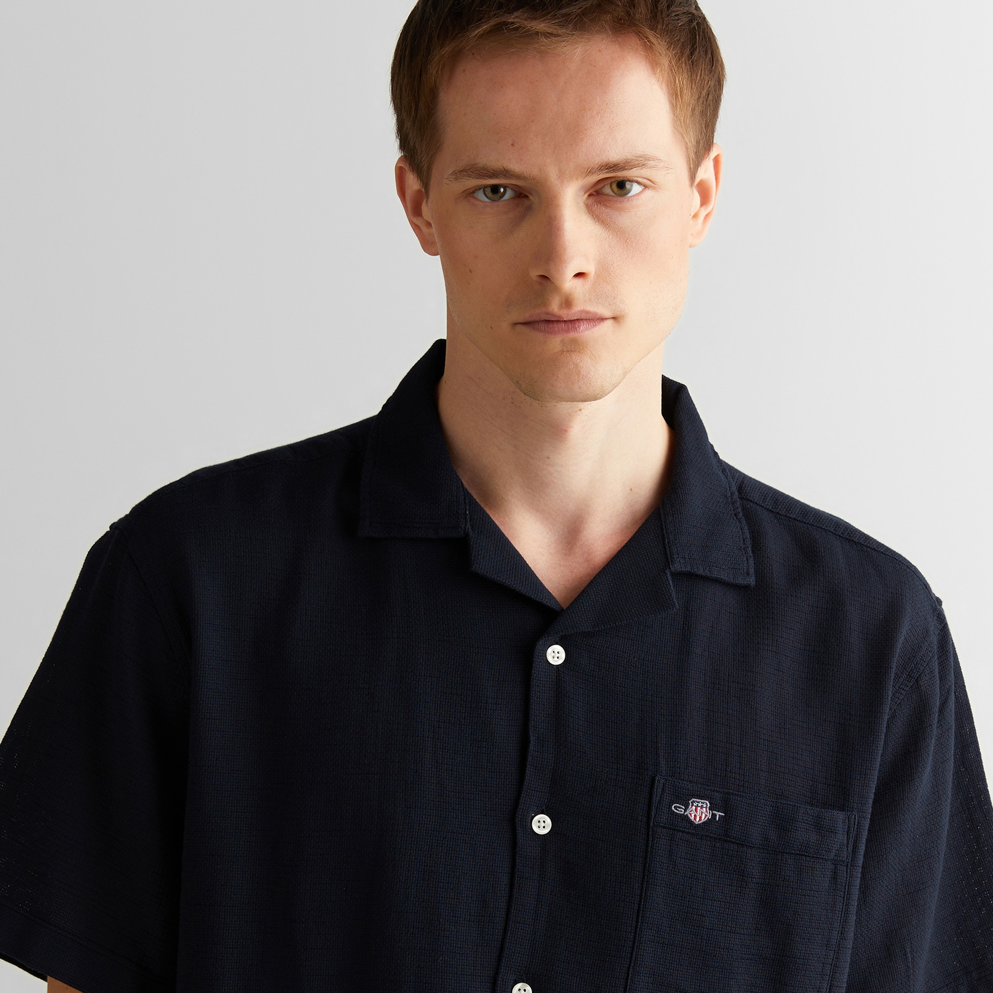 GANT Erkek Siyah Regular Fit Klasik Yaka Gömlek