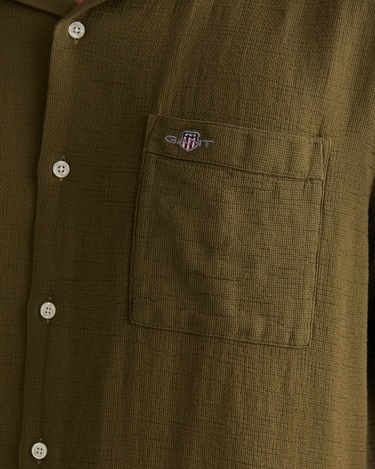  GANT Erkek Yeşil Regular Fit Klasik Yaka Gömlek
