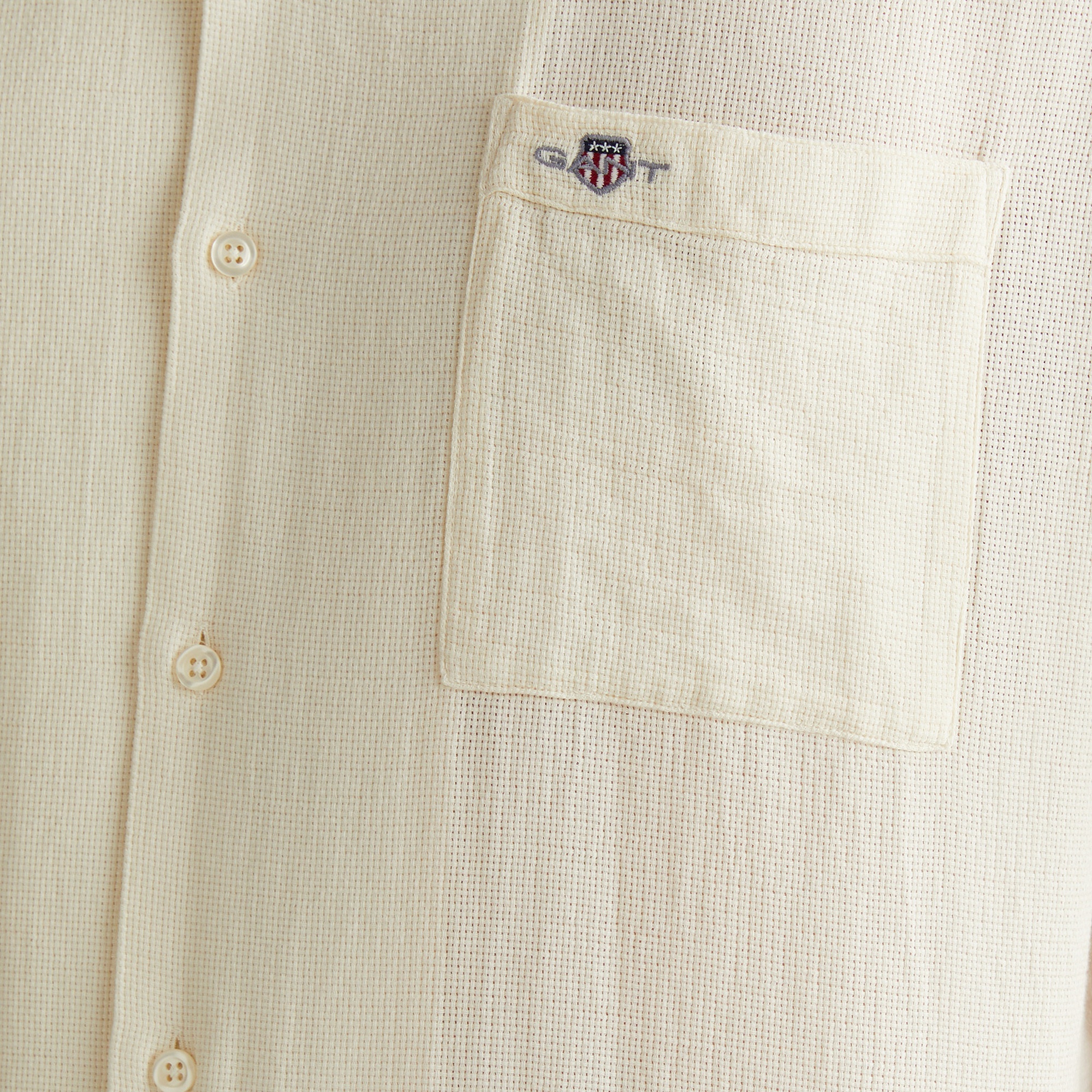 GANT Erkek Krem Regular Fit Klasik Yaka Gömlek