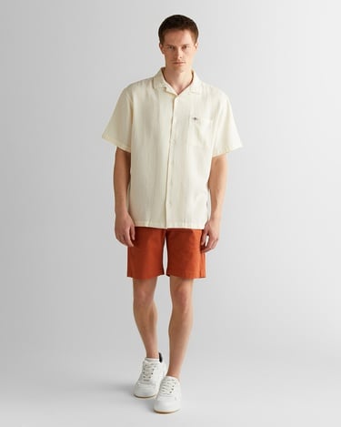  GANT Erkek Krem Regular Fit Klasik Yaka Gömlek