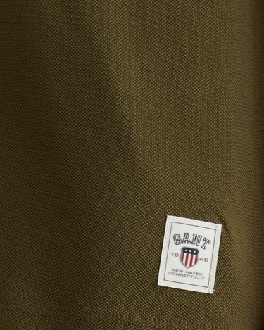  GANT Erkek Yeşil Relaxed Fit Bisiklet Yaka Logolu T-Shirt