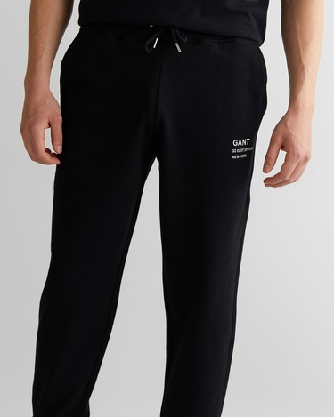  GANT Erkek Siyah Regular Fit Eşofman Altı