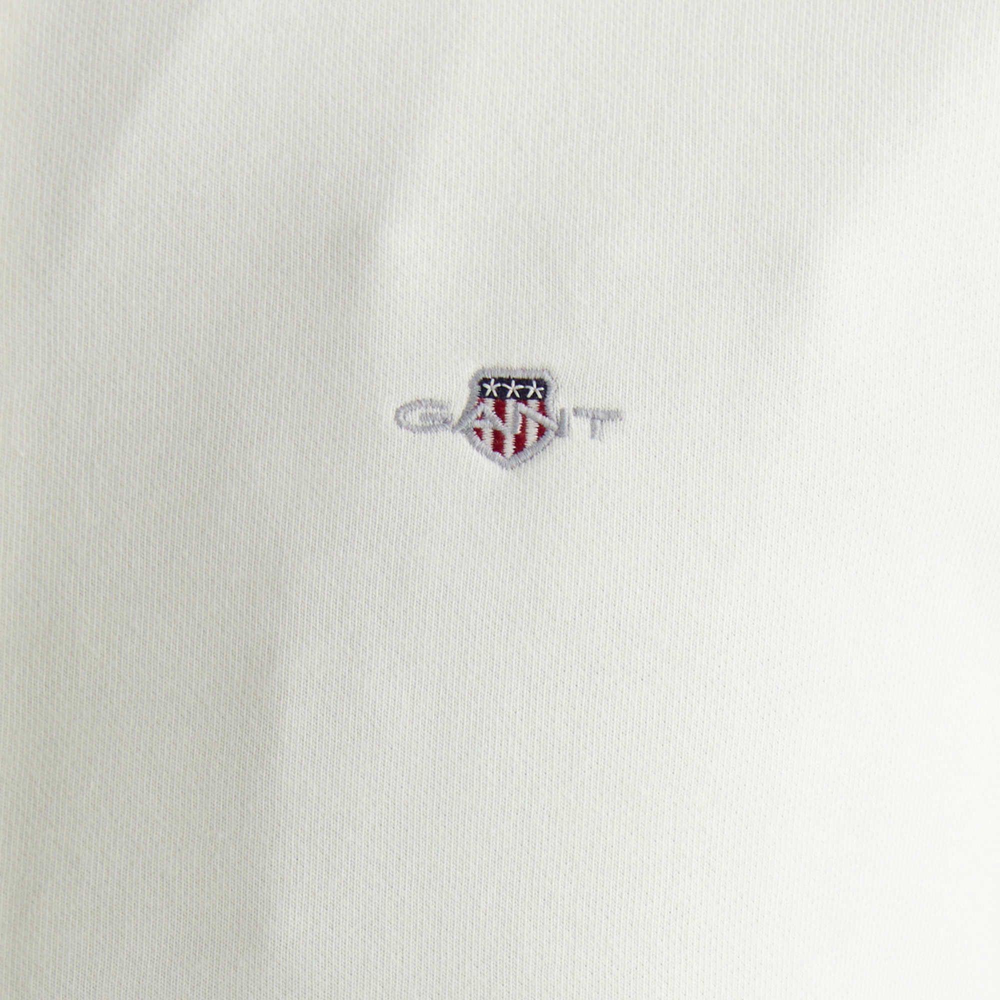 GANT Erkek Beyaz Regular Fit Fermuarlı Sweatshirt