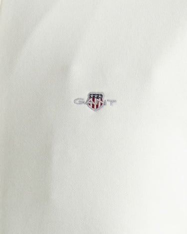  GANT Erkek Beyaz Regular Fit Fermuarlı Sweatshirt