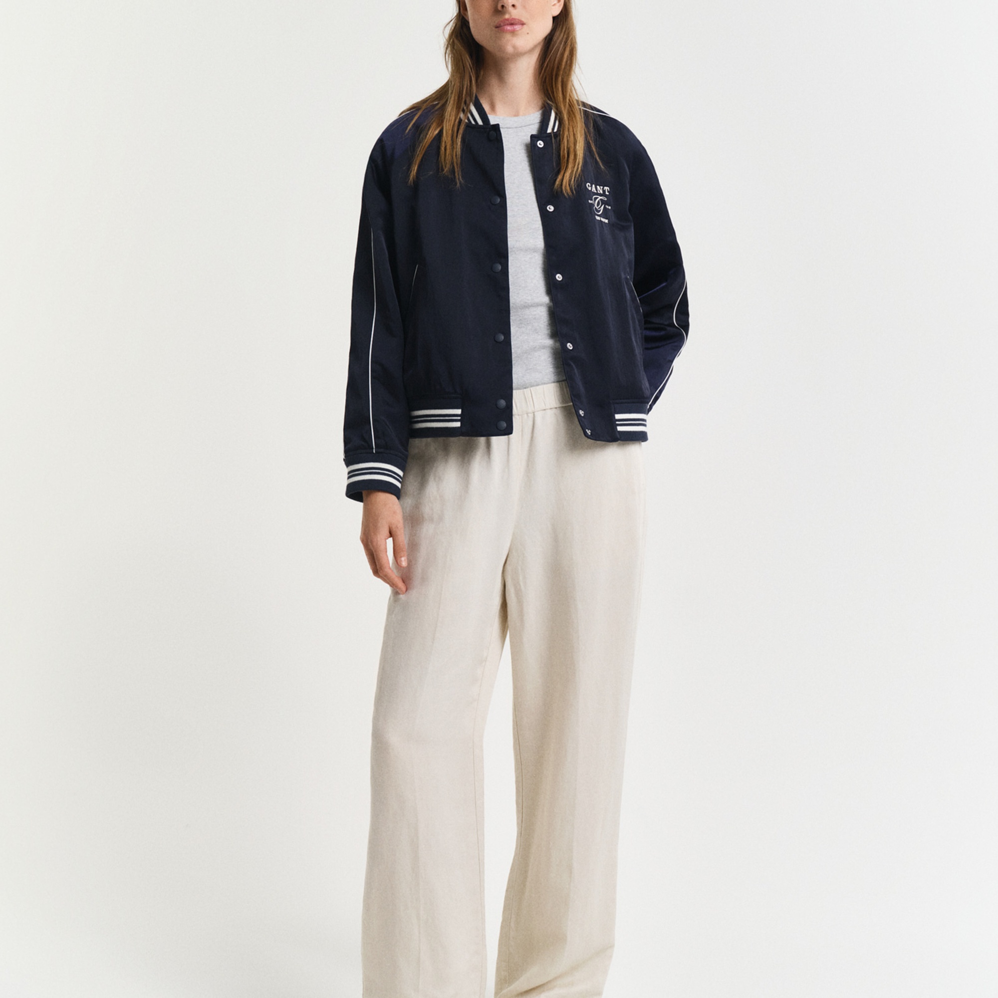 GANT Kadın Pembe Relaxed Fit Pantolon