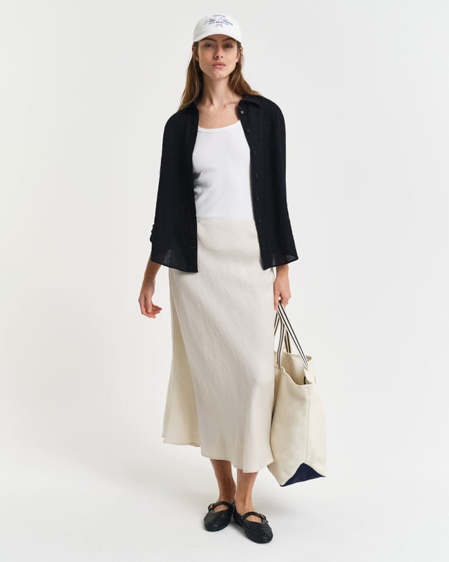  GANT Kadın Krem Regular Fit Etek